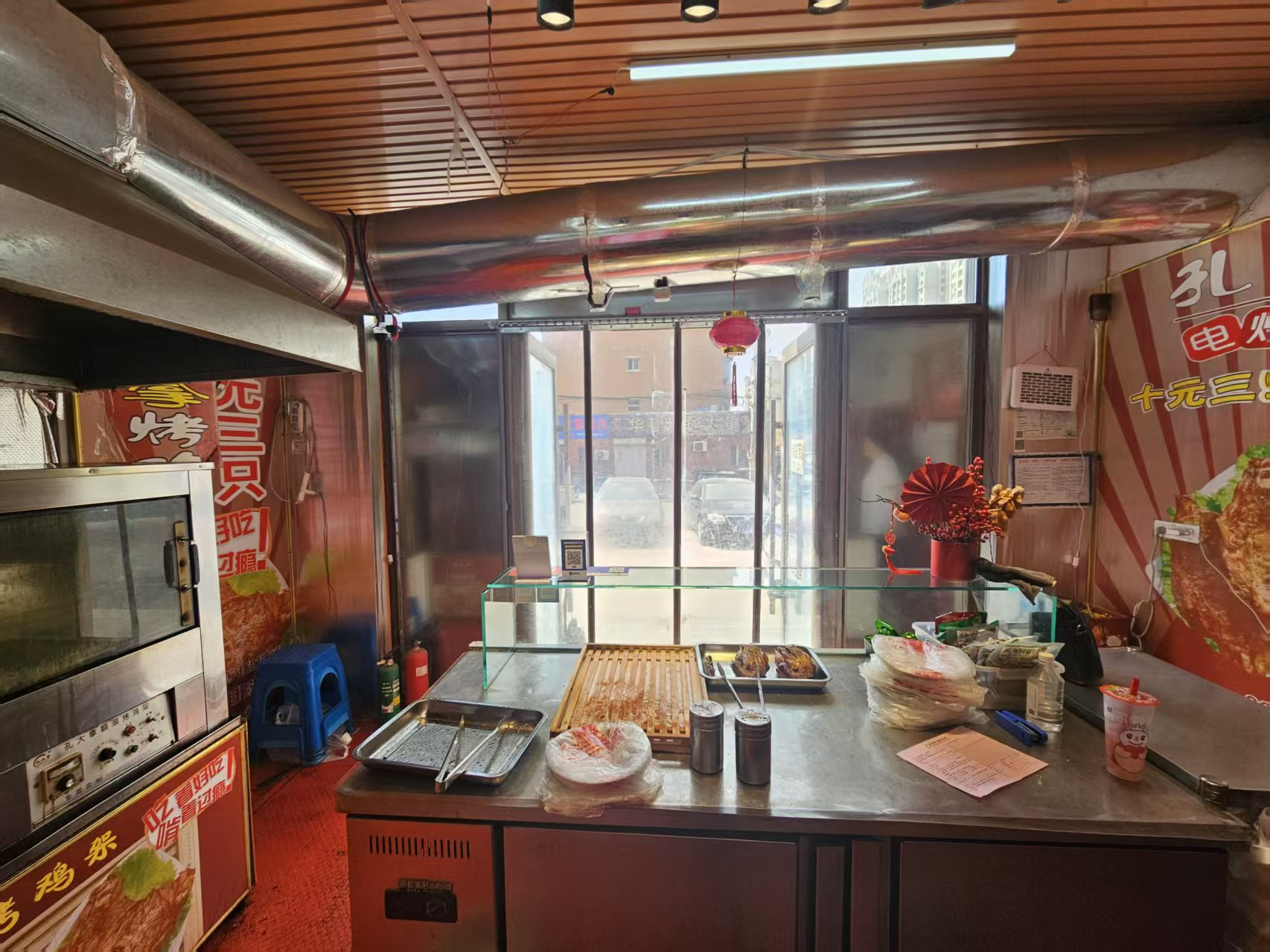 快餐小吃店出兑 孔大拿翻滚烤鸡架出兑